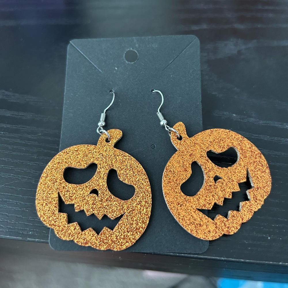 2‎ for $10 Pumpkin Earrings